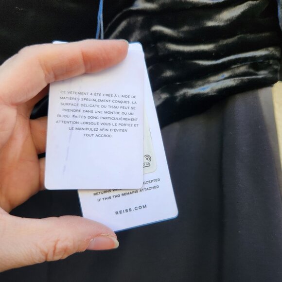 Reiss Julianna Puff Sleeve Velvet Off-Shoulder Jumpsuit - Picture 11 of 12